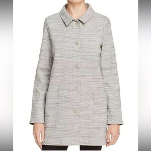 Eileen Fisher - Classic Collar Chevron Knit Cotton Jacket